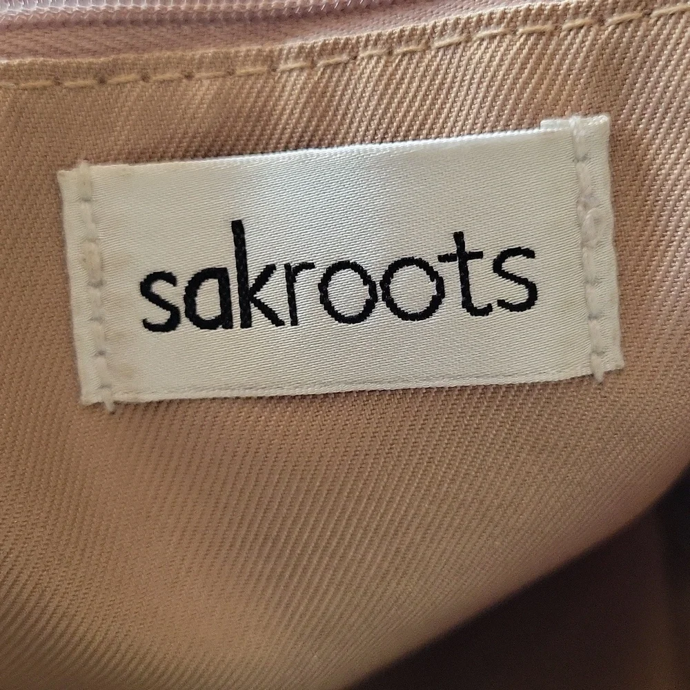 Sakroots Ryder Crochet Canvas Crescent Crossbody Shoulder Bag Boho Print NWOT - Picture 5 of 9